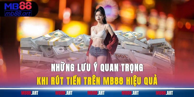 Những lưu ý quan trọng khi rút tiền trên MB88 hiệu quả